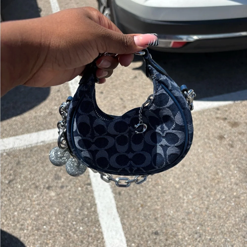 Coach Navy Blue Women's Bag - Picture 3 of 8